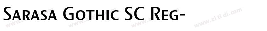 Sarasa Gothic SC Reg字体转换